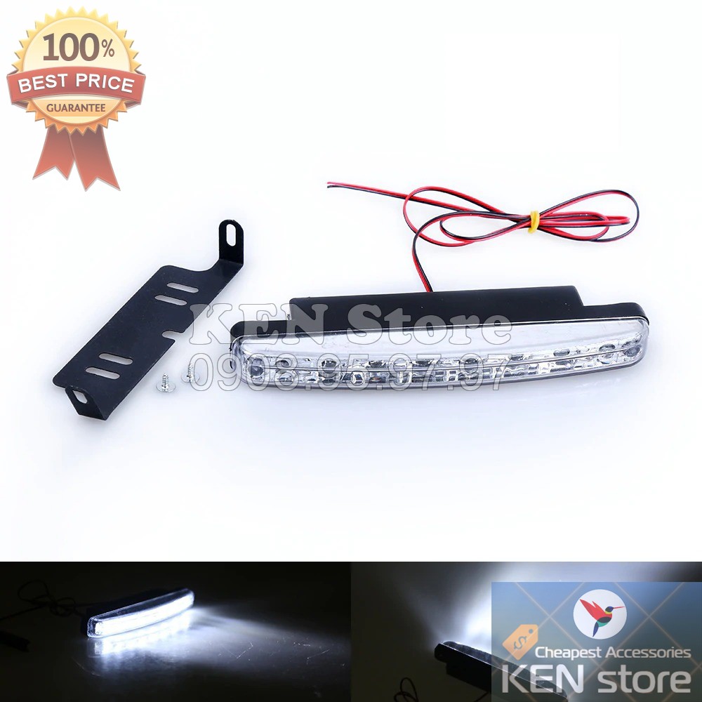 Đèn led audi demi làm đèn đi ban ngày DRL 8 chip led