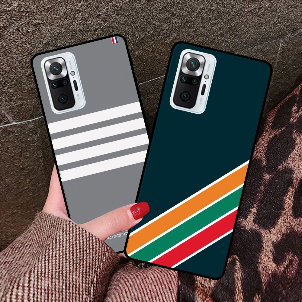 Ốp Xiaomi Redmi Note 10 4G/5G / Note 10s /  Note 10 Pro in hình sọc caro, họa tiết đen trắng dễ thương