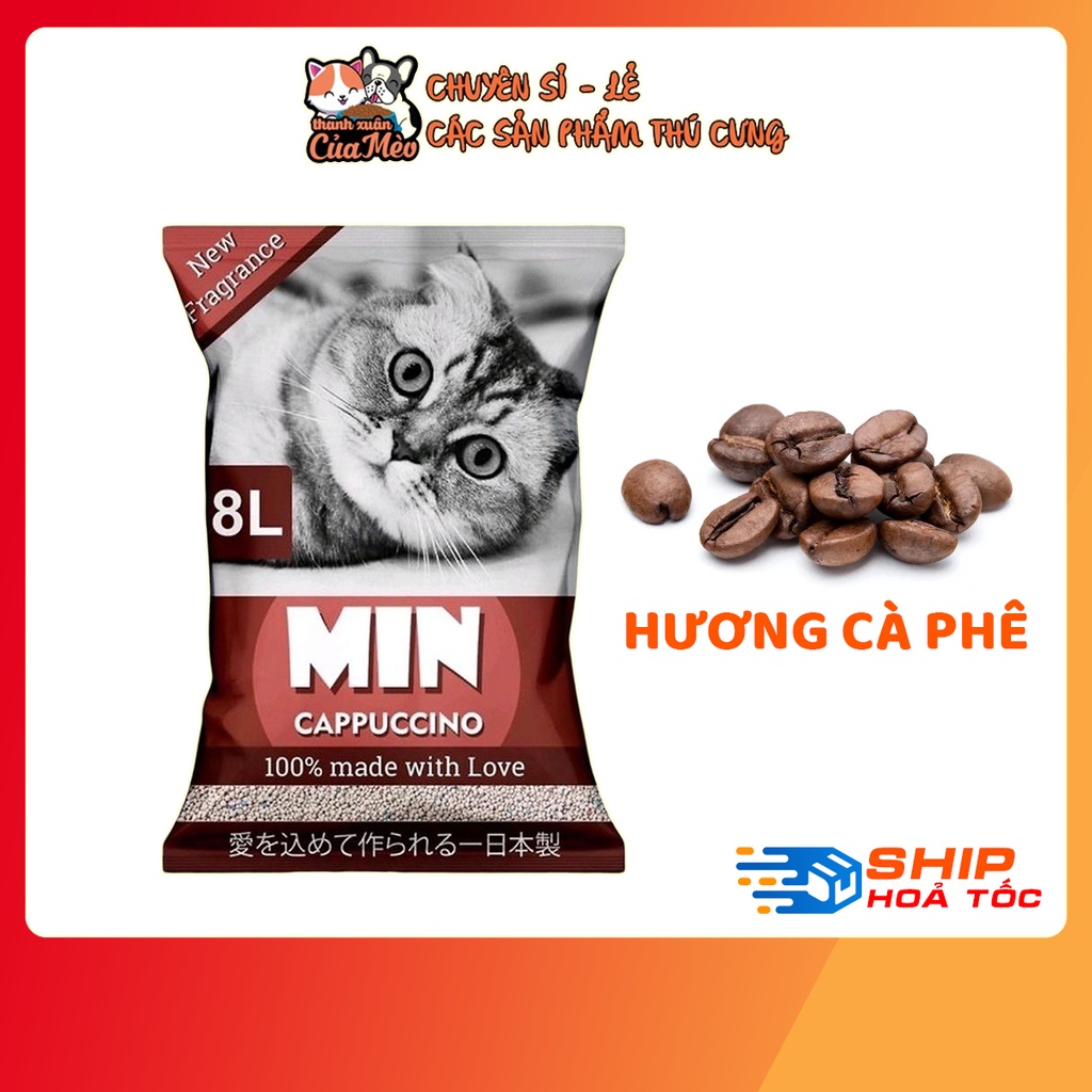 Cát Min Dành Cho Mèo Đi Vệ Sinh - Bao 8L -  - Nhiều Hương