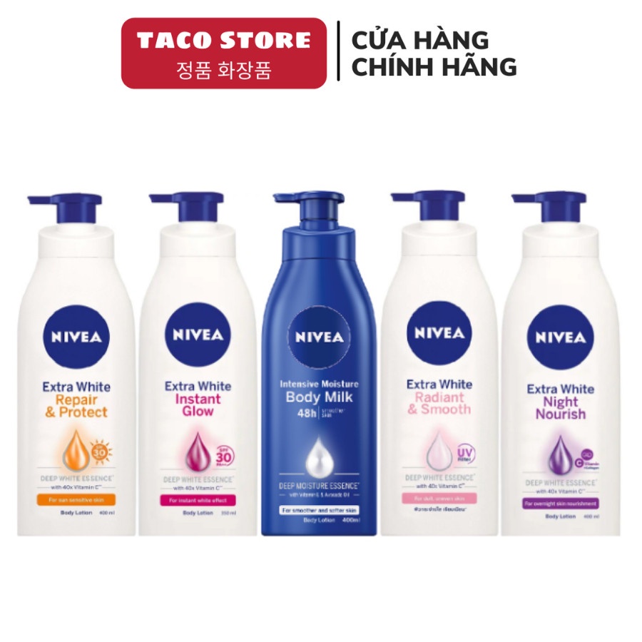 Sữa Dưỡng Thể Dưỡng Trắng NIVEA Chai 350ml/400ml ( Siêu Chính Hãng - Date Mới )