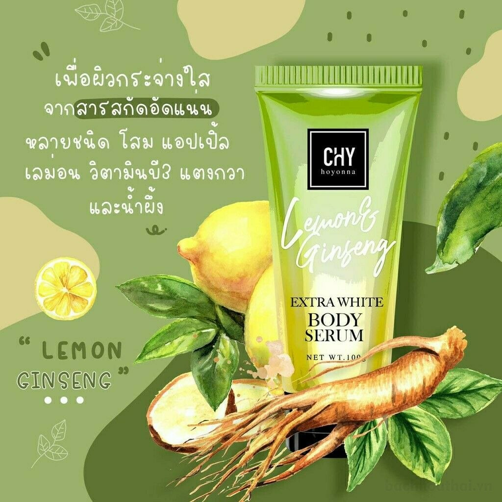 Serum ƙích trắŉg CHY Hoyonna Lemon Gingseng Thái Lan