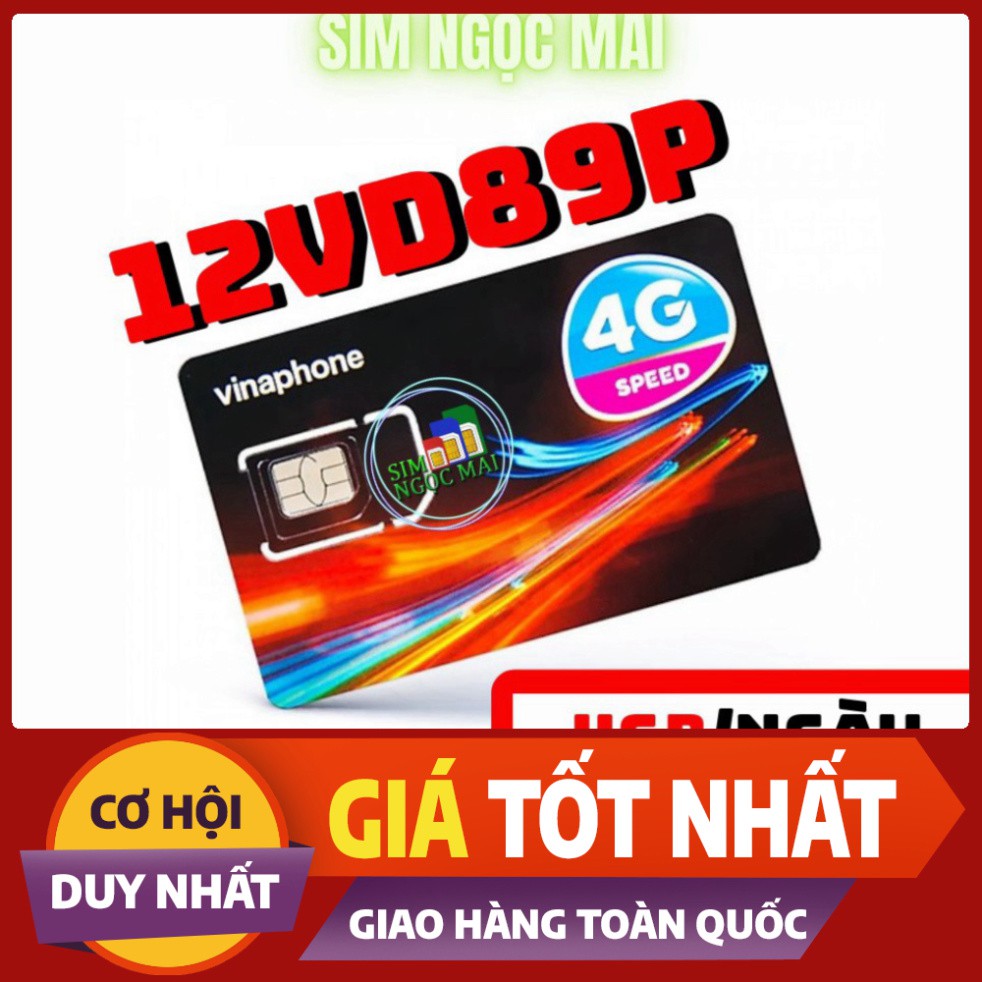 GIÁ SỐC NHẤT SIM 4G VINA TRỌN GÓI 1 NĂM KHÔNG NẠP TIỀN - TỪ 5GB - 120GB DATA TỐC ĐỘ CAO - MIỄN PHÍ GỌI - SIM NGỌC MAI $$