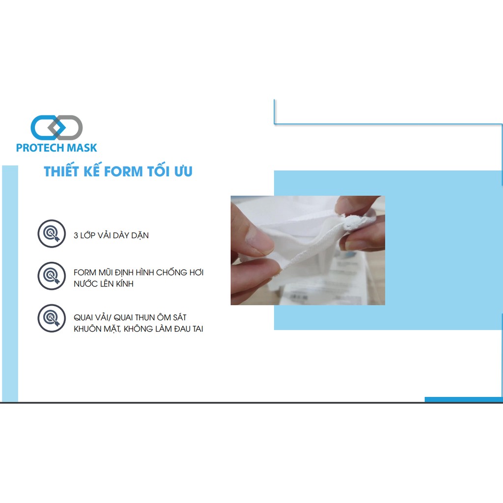 Khẩu trang vải kháng khuẩn 3 Lớp Protech Mask [30 lần giặt] | BigBuy360 - bigbuy360.vn