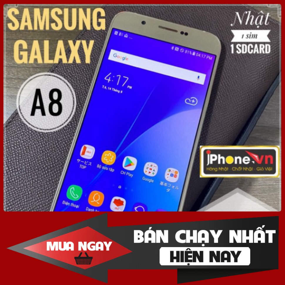 HÀNG SALE NGHI BÁN  Điện thoại SamSung Galaxy A8 2015 bản Nhật 1 sim+thẻ , màn hình siêu to 5.7inch , siêu mỏng 