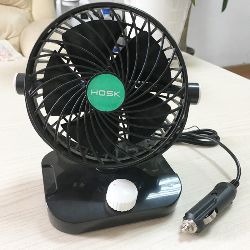 Mini 6 Inch Car Fan Single Head Shaking Small Electric Auto Fan