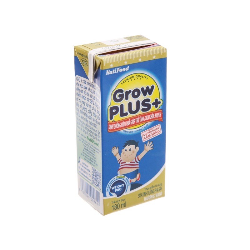 Sữa bột grow plus xanh 4 hộp (180ml)