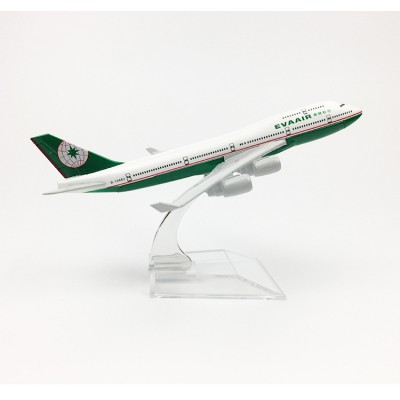 Mô hình máy bay tĩnh B747 Eva Air 16cm