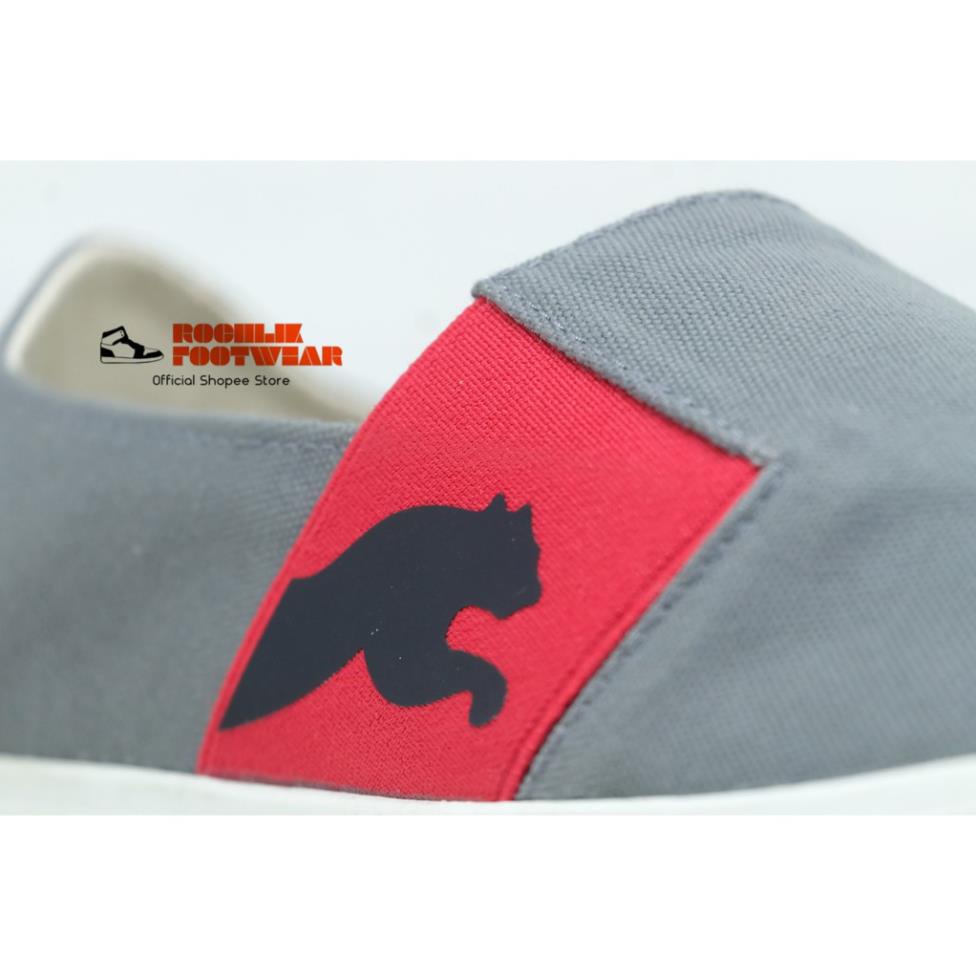 Giày Lười Vải Canvas Puma Thiết Kế Trẻ Trung Cá Tính Hợp Thời Trang .