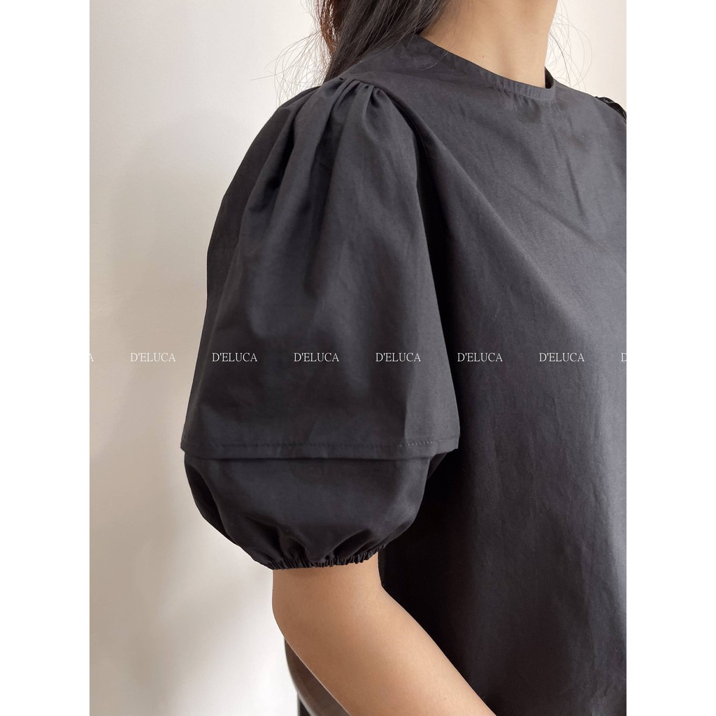 [Hình+Video Thật] Áo Kiểu Nữ Tiểu Thư Cổ Tròn Tay Bồng Dễ Thương Thời Trang Hàn Quốc | BigBuy360 - bigbuy360.vn