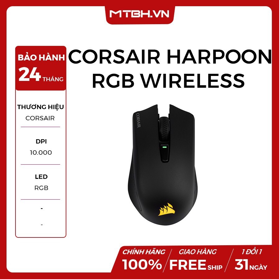 CHUỘT GAMING CORSAIR HARPOON RGB Wireless
