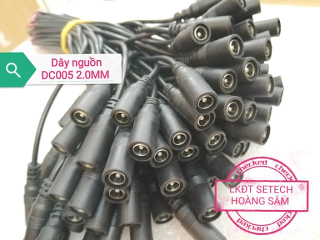 Dây nguồn DC đầu jack Đực,Cái DC005 5.5x2.1mm đúc sẵn (lõi đồng nguyên chất)