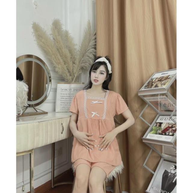 Đồ bộ bầu LỬNG Chất ĐŨI LỤA mềm mát