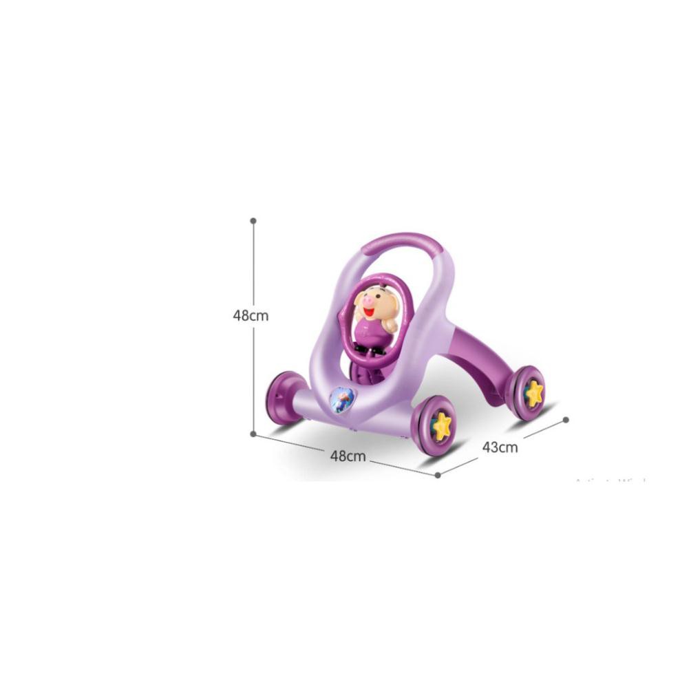 Xe tập đi cho bé hình CHÚ HEO NGỘ NGHĨNH, CÓ NHẠC LOA TO VÀ ĐÈN LED NHẤP NHÁY