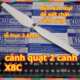 (BÁN NHANH)  BỐN cánh quạt 2 cánh  cho máy bay mô hình, UAV…X8C kde2706