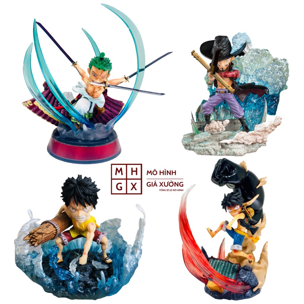 Mô Hình One Piece Luffy , ACE , Sabo , Zoro , Marco, Doflamingo , Boa hancock , Mihawk , Puma Cao 11cm  -Tượng Figure