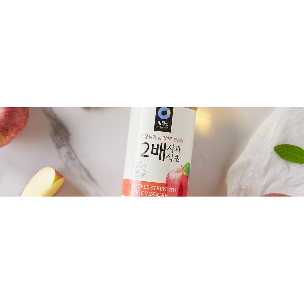 [CHUNGJUNGONE] GIẤM TÁO 2 QUẢ 500ML - [청정원] 2배 사과식초 500ML