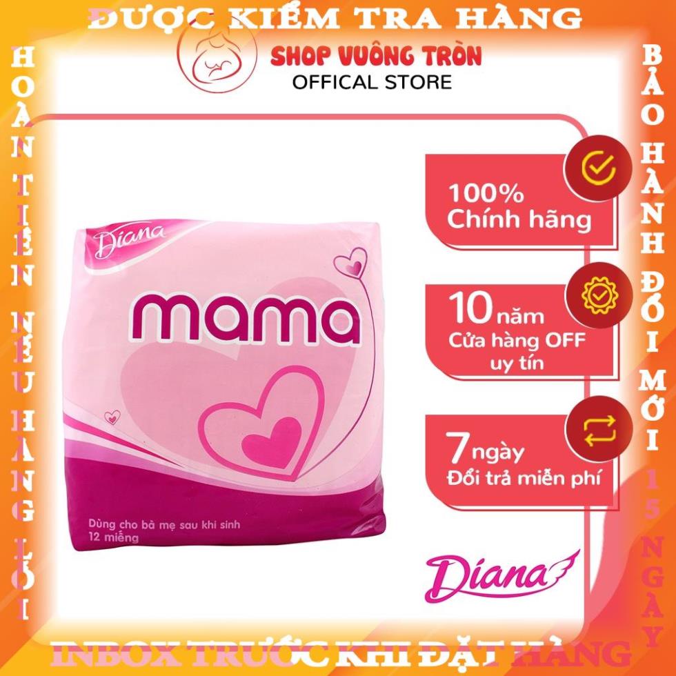 Băng Vệ Sinh Diana Mama Chính Hãng Dành Riêng Cho Mẹ Bầu Sau Sinh 12 Miếng theanh