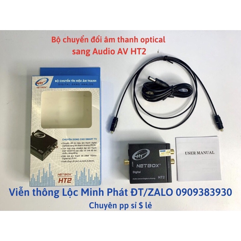 Bộ chuyển Âm Thanh Quang Optical Netbox HT2