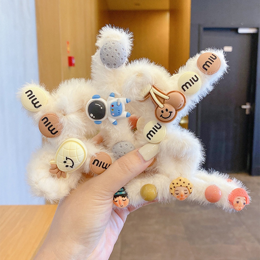 1 Kẹp Tóc Hình Thú Nhồi Bông Dễ Thương Cho Nữ