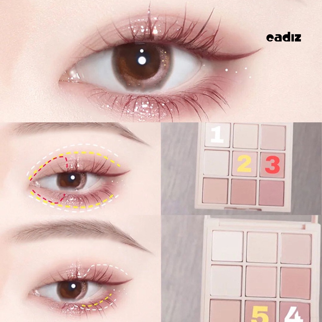 Bảng Phấn Mắt 9g Màu Sắc Tự Nhiên Chống Thấm Nước
