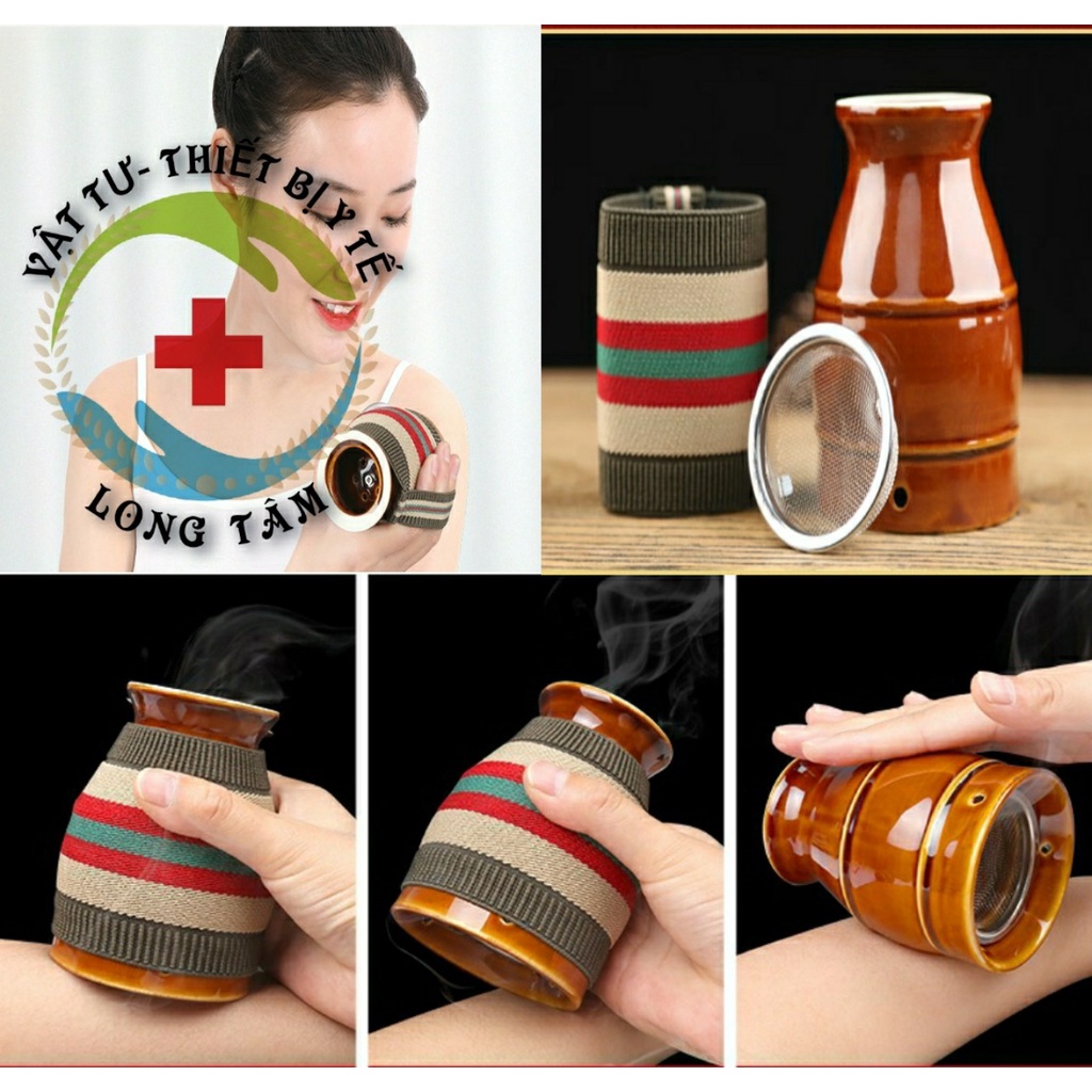Cốc xông ngải cứu+ 108 viên ngải đoạn