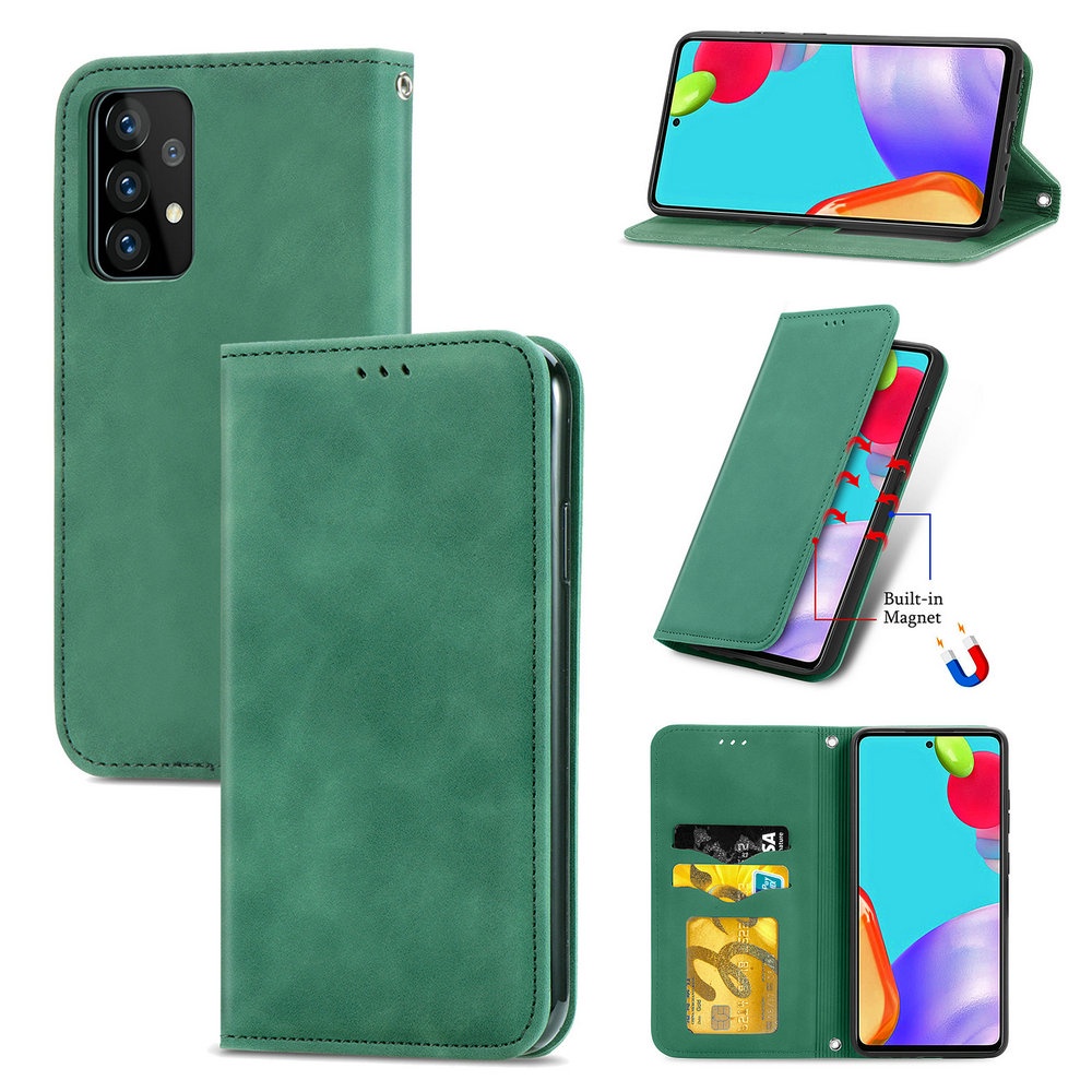 Ốp Điện Thoại Da Ví Lật Mịn Cho Samsung A52S A72 4G 2021 A72 A 72 52 S 5G