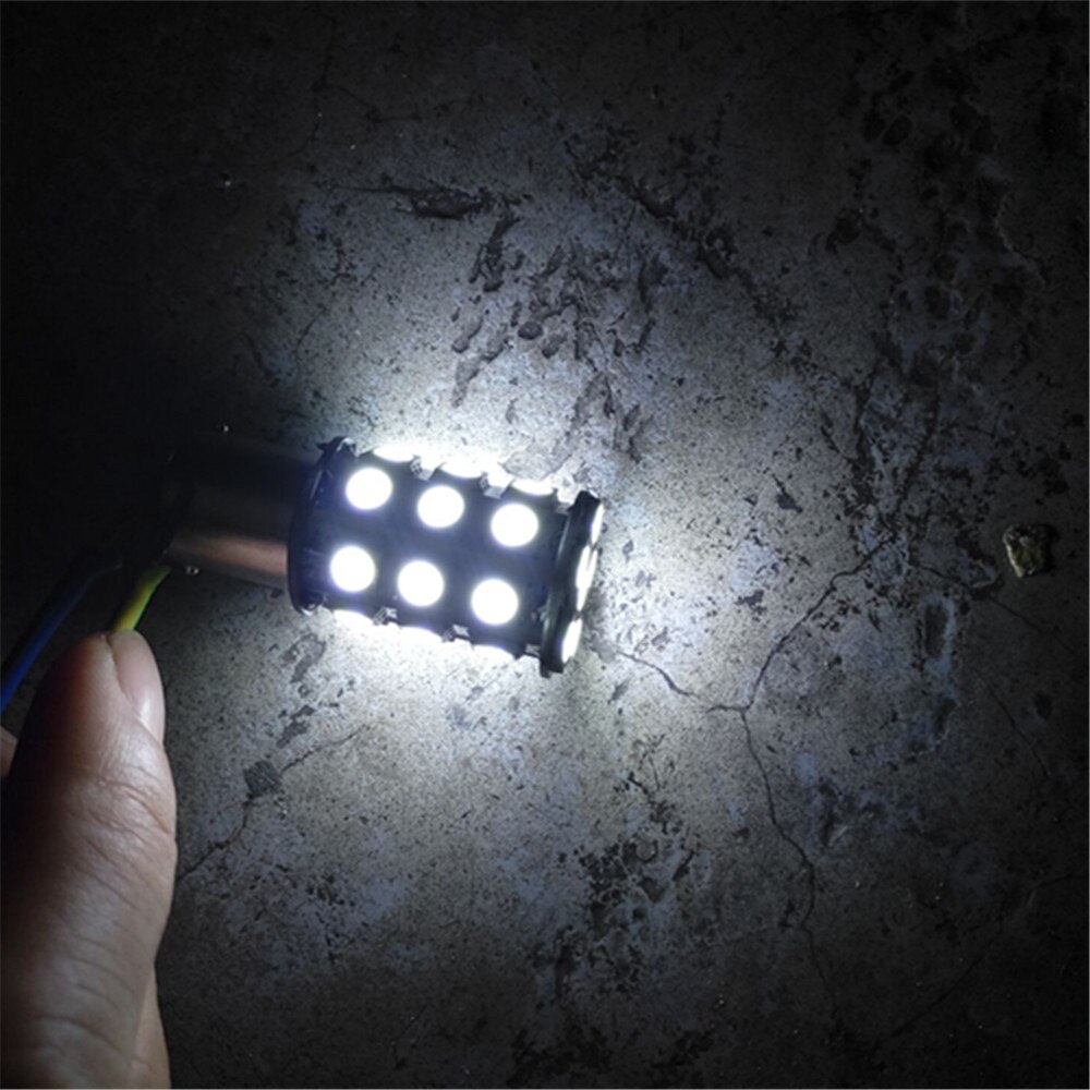 Bộ 2 Đèn LED Tín Hiệu 1156 P21W BA15S 1141 27 SMD 5050 12V 24V 1157 BAY15D P21 / 5W BAU15S PY21W Chất Lượng Cao
