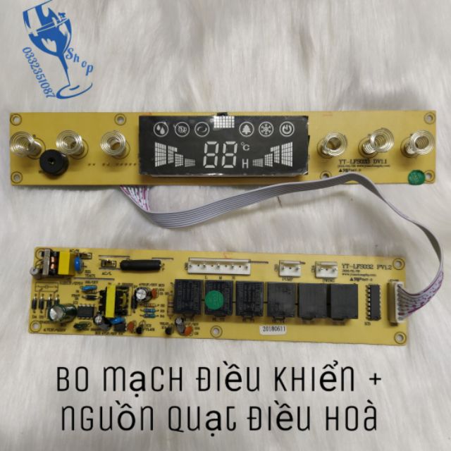 Bi mạch + bo nguồn điều khiển quạt điều hoà