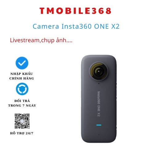 Camera Insta360 ONE x2 chính hãng bảo hành 1 đổi 1 trong 12 tháng | BigBuy360 - bigbuy360.vn