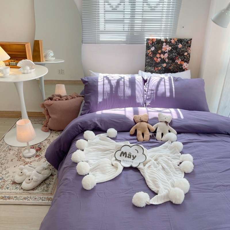 Bộ chăn ga gối Cotton Đũi MÂY BEDDING đủ kích thước nệm | BigBuy360 - bigbuy360.vn