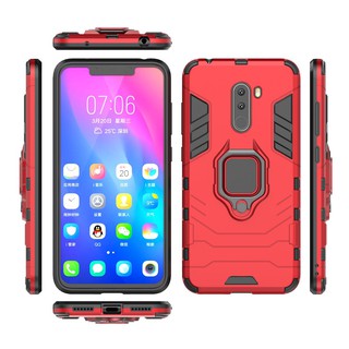 Hard PC phone case with magnet ring for Xiaomi Pocophone F1