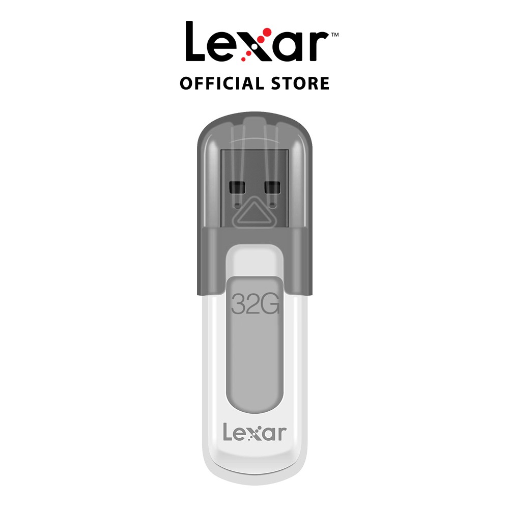 USB 3.0 Lexar 32GB JumpDrive V100 (Trắng) - Hàng Chính Hãng