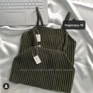 Áo dây len Basic Top handmade crochet ( Làm theo yêu cầu )
