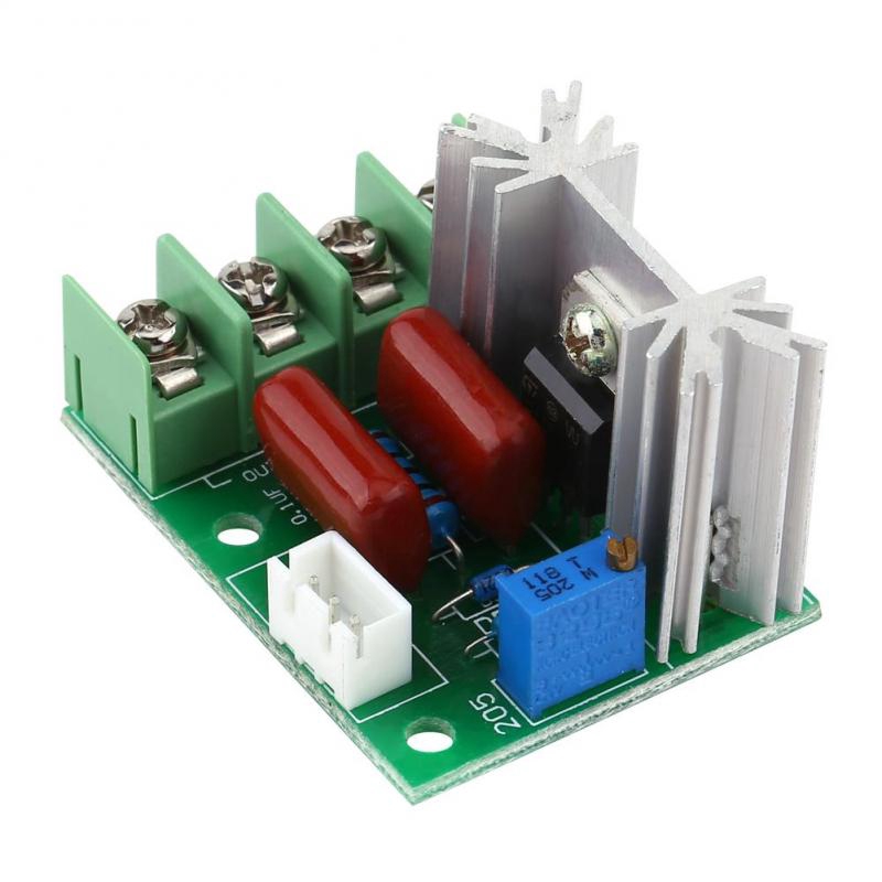 Ổn áp điều khiển nhiệt độ/tốc độ đèn AC 50-220V 2000W SCR