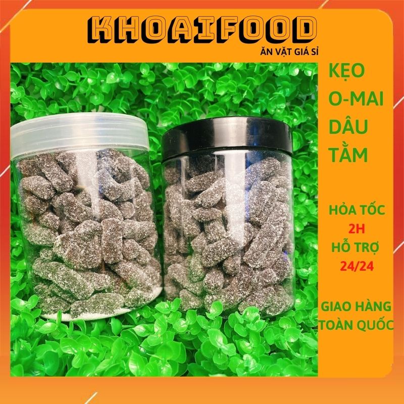 Kẹo dâu tằm Đà Lạt ăn vặt ngon hũ 500g