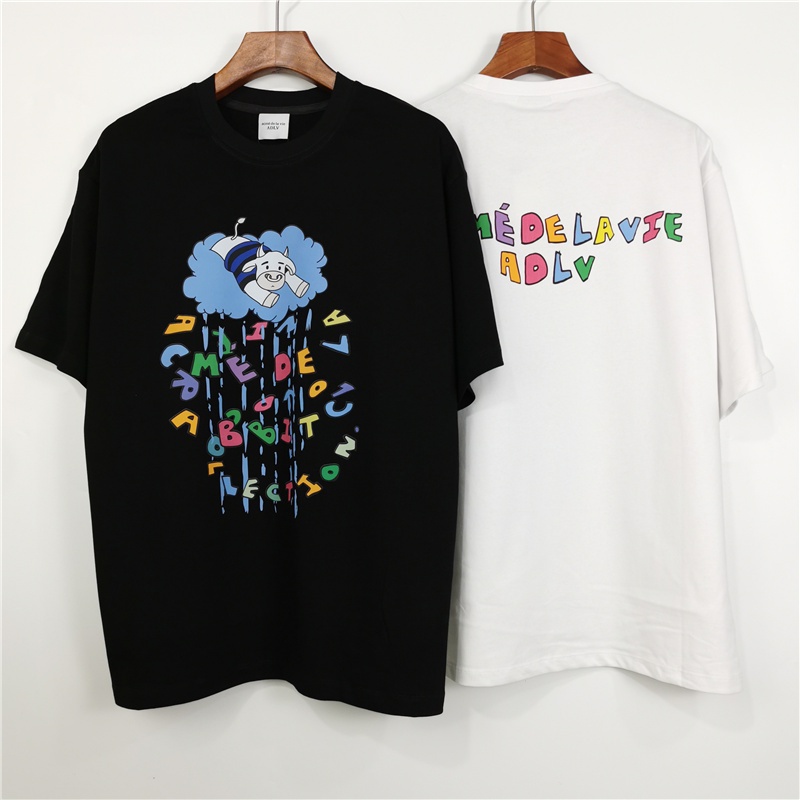 Hàng Bán Chạy Adlv Áo Thun Cotton Tay Ngắn Dáng Rộng In Hình Dễ Phối Đồ Thời Trang Cho Nam Và Nữ