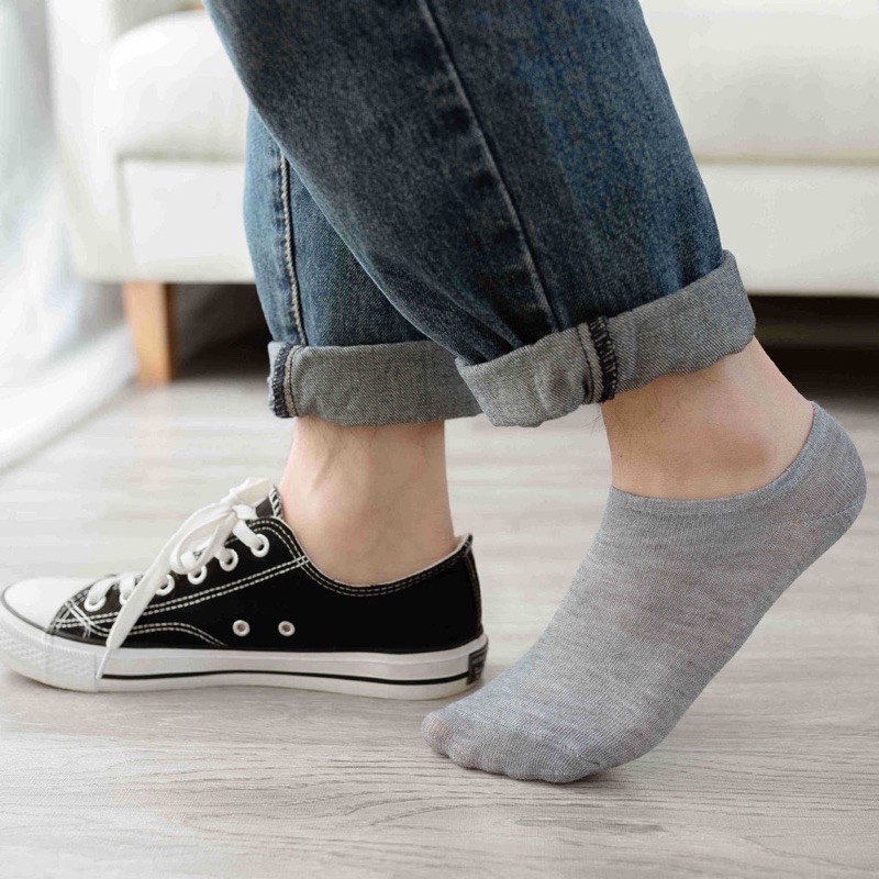  Tất nam cổ ngắn đi giày lười có đệm chống tuột cao cấp Unisex | WebRaoVat - webraovat.net.vn