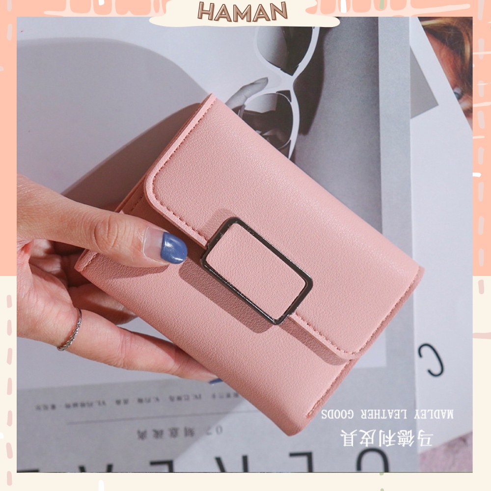 Ví Nữ Cầm Tay Mini Đẹp Thiết Kế Thời Trang Cao Cấp Nhỏ Gọn Bỏ Túi V05 - HAMAN