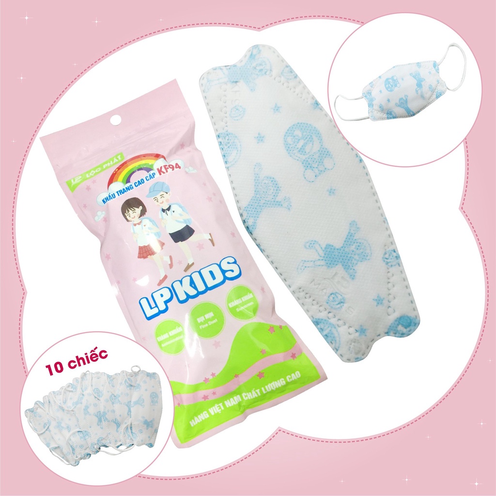 Khẩu Trang Trẻ Em KF94 LP Mask Kids Kháng Khuẩn, An Toàn Cho Bé