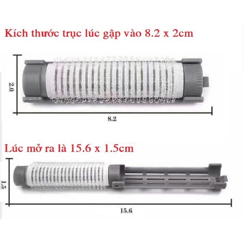 Bộ 20 Kẹp Trục Uốn Phồng Chân Tóc Loại Mới Morgan Hair Root Perm