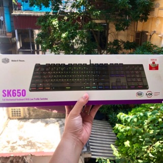[Rẻ vô địch] Bàn phím cơ Cooler Master - SK650 CHERRY MX Low Profile RGB ( RED Switch )