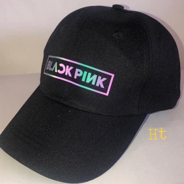 [Mã 153FASHIONSALE1 giảm 10K đơn 50K] Mũ lưỡi chai, mũ phớt phản quang 7 màu BLACK PINK