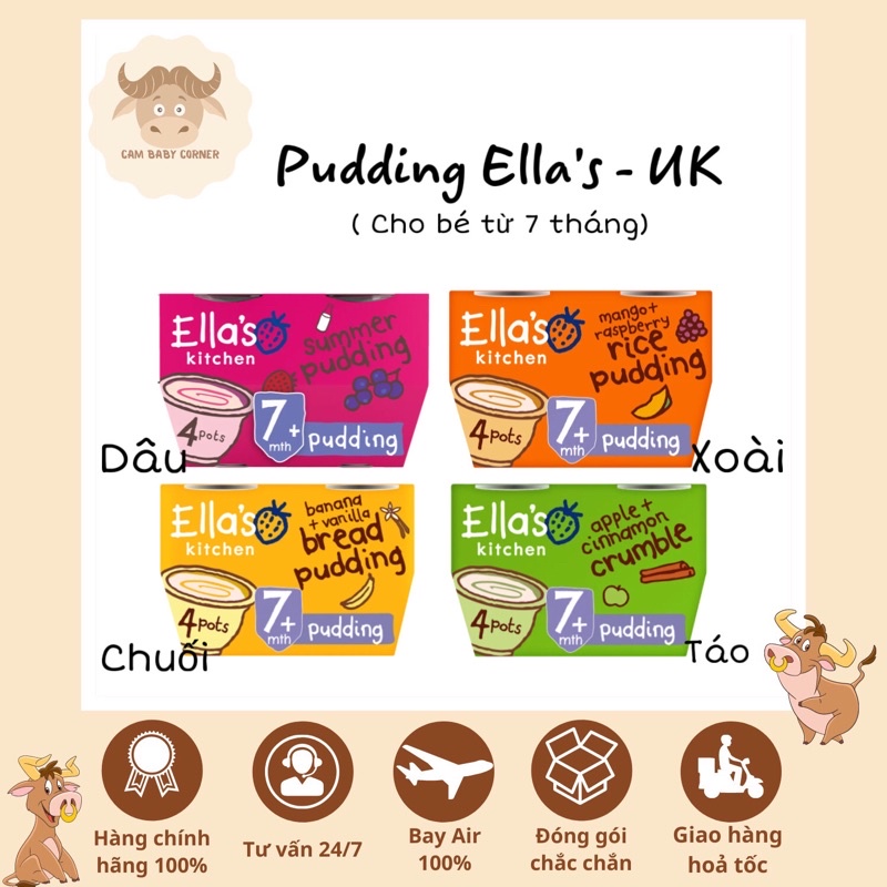 PUDDING ELLA'S KITCHEN CHO BÉ TỪ 7m+