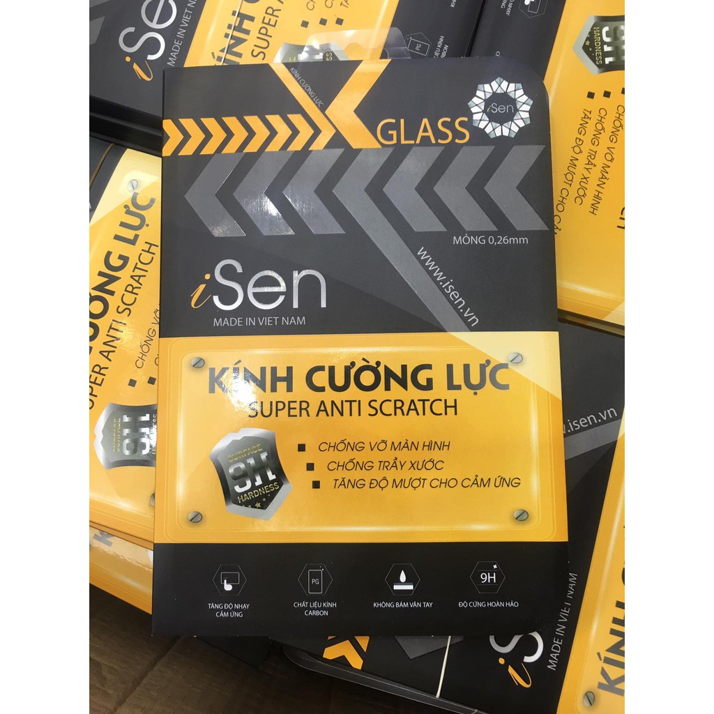 Kính cường lực isen iPad 4/5/6/mini/ mini4