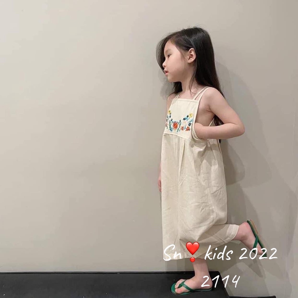 Yếm jum bé gái, yếm bé gái thuê hoa chất đũi mềm mát thấm hút tốt kiểu dáng đáng yêu TONY MEDIA HẰNG KIDS