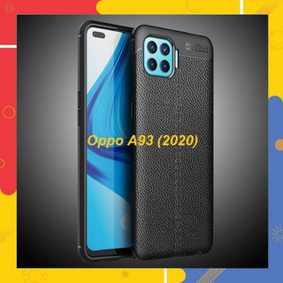 Ốp lưng dẻo cho Oppo A93 2020 vân giả da Auto Focus