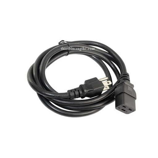 Dây nguồn 3 chân C19 15A dài 2m lõi 3* 2.08 mm2