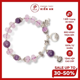 Vòng tay thạch anh mix charm bạc 925 phong thuỷ tài lộc bình an tình duyên vòng tay phong thuỷ 68