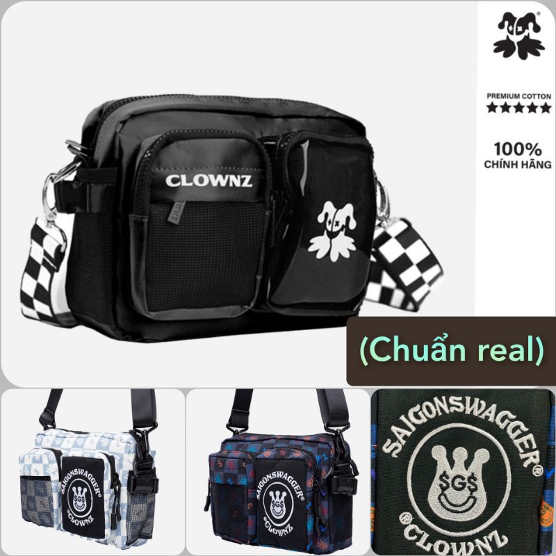 Túi đeo chéo local brand Clownz Utility Satchel New Logo unisex freestyle hàng chính hãng ( chuẩn real )