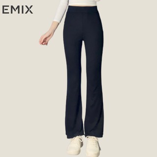 Quần suông tăm ống loe co dãn nhẹ EMIX
